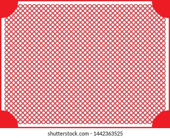 Red Mesh-Net Seamless Pattern Template Vector