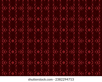 Red metal abstract background with retro concept. Unique red iron ornament..