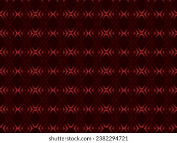 Red metal abstract background with retro concept. Unique red iron ornament..