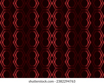 Red metal abstract background with retro concept. Unique red iron ornament..