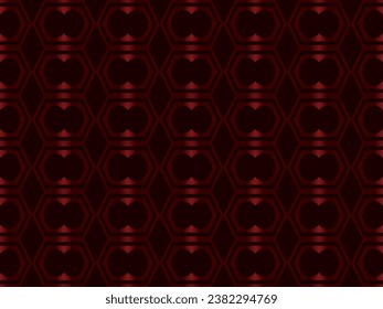 Red metal abstract background with retro concept. Unique red iron ornament..