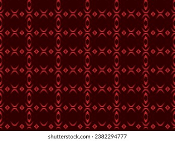 Red metal abstract background with retro concept. Unique red iron ornament..