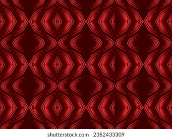 Red metal abstract background with retro concept. Unique red iron ornament.