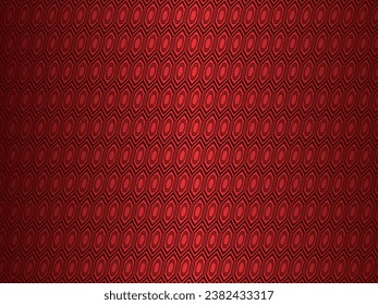 Red metal abstract background with retro concept. Unique red iron ornament.
