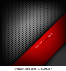 red metal background pattern texture grey metal steel message board for text and message design eps10