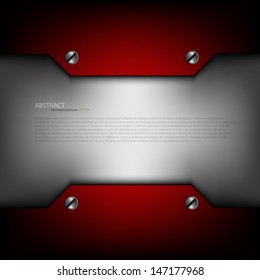 red metal background for text and message design grey sample text modern technology website metal pattern design