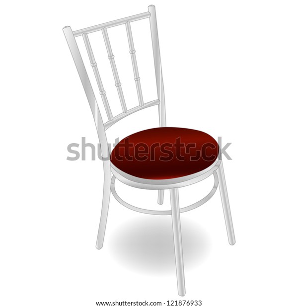 Red Metal Chair Vector Stock Vector (Royalty Free) 121876933 Shutterstock