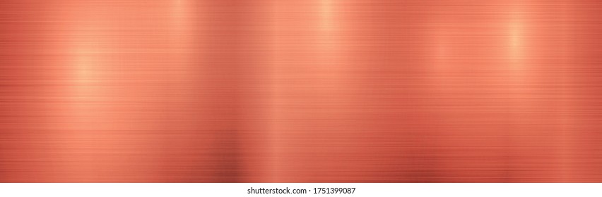 Red metal panorama texture with reflection - illustration