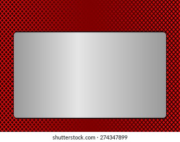 Red Metal plate background
