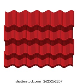 As telhas de telhado de metal vermelho estão ligadas ao topo de uma casa residencial