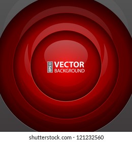 Red metal round shapes abstract background