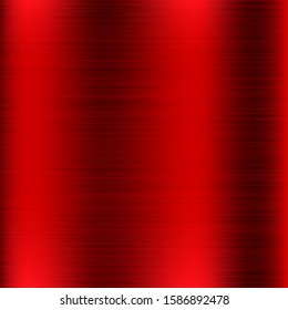 Red metal scratched background. Vector 3d illustration