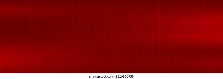 Red metal technology horizontal background with polished, brushed texture. Red metal texture background background, foil texture, shiny and metal steel gradient template.eps10