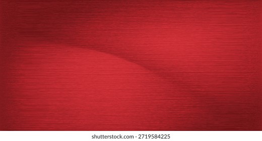 Red metal technology horizontal background with polished, brushed texture. Red metal texture background background, foil texture, shiny and metal steel gradient template.eps10