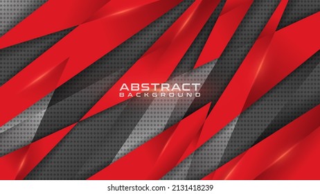 Red and Metallic Abstract Background with Aluminum Wire Mesh Material Texture and Steel Grid with Round Holes
