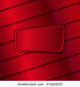 Red metallic background. Vector illustration