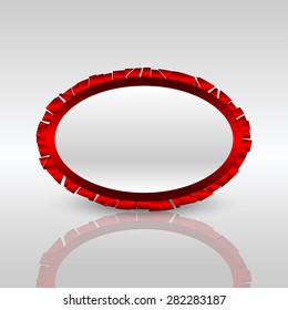 Red metallic frame for creative festive luxury designs.
Editable vector with several layers.
Eps 10