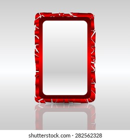 Red metallic frame for creative festive luxury designs.
Editable vector with several layers.
Eps 10