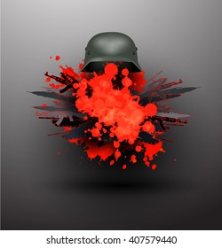 red military abstraction