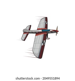 red military aircraft in flight