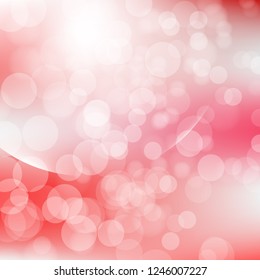 Red Millions of circle bokeh for background, abstract vector background textured.  
