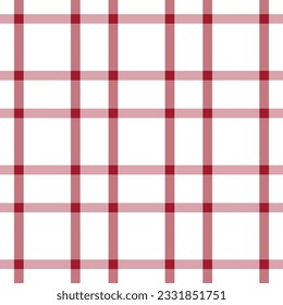 Red Minimal Asymmetric Plaid  Seamless Pattern