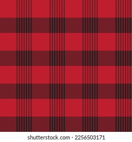 Red Minimal Plaid texturizado patrón sin costura para textiles y gráficos de moda