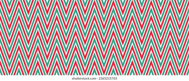 Patrón rojizo y sin costura. Candy cane zigzag rayas fondo. Papel de decoración de repetición de Navidad. El fondo de las vacaciones de invierno. Impresión de regalo de menta de menta de Navidad. Ilustración vectorial