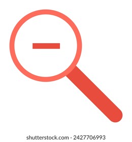 Red minus pointer cursor arrow. Computer mouse click closed mark