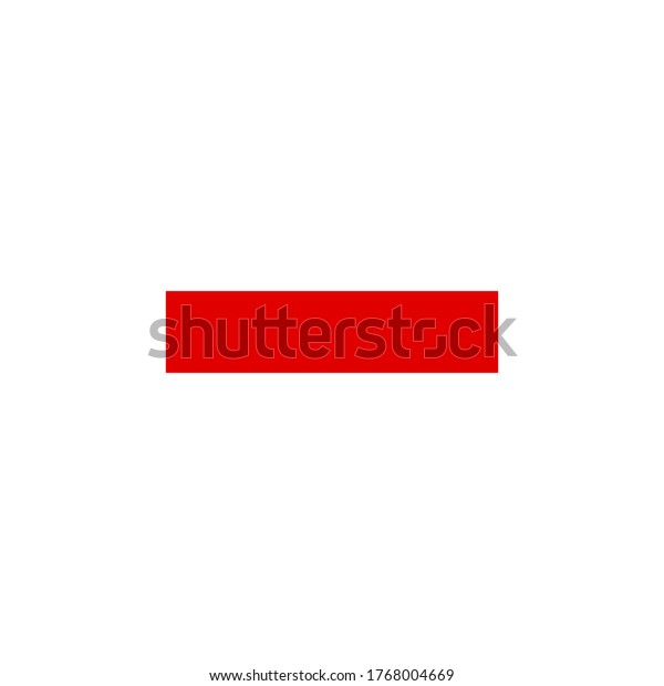 Red minus sign icon isolated on white background.\
EPS10 vector file