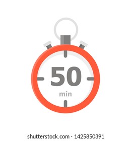 The red minute with the 50 minute is depicted on a white background.