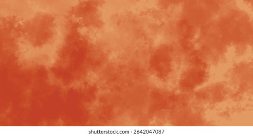 Red Mist-Like Patterns Erupting on a Soft Orange Paper-Like Surface

