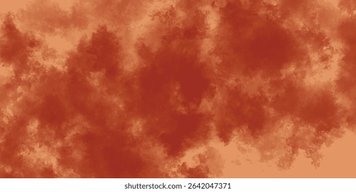Red Mist-Like Patterns Erupting on a Soft Orange Paper-Like Surface

