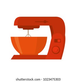 Red mixer vector illustration isolated