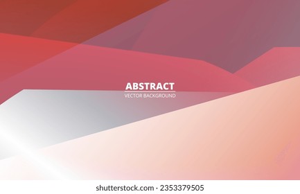 Red modern abstract background with geometric shapes. Vector illustration