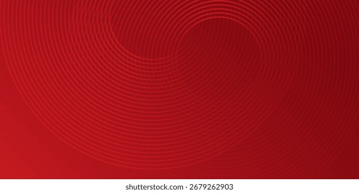 Red modern abstract circle background with dynamic shapes composition simple