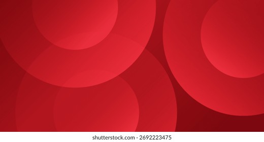 Red modern abstract circle background with dynamic shapes composition background simple