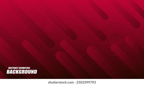 Red Modern Abstract Gradient Geometric Shapes Background Suitable for Landing Page, Banner, Flyer, Cover, Poster