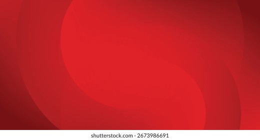 Fondo rojo moderno. Formas dinámicas composición abstracta simple
