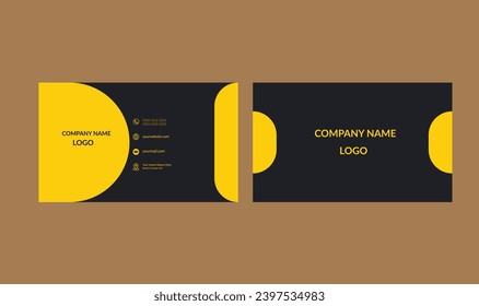 Red modern creative business card and name card simple clean template vector design