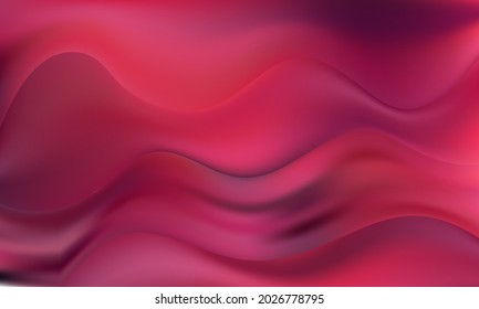 Red modern flow poster Wave Liquid shape Design element