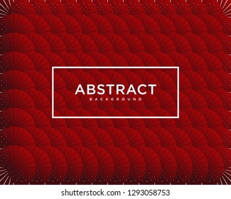 Red Modern geometrical abstract background - Vector
