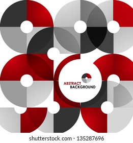 Fondo abstracto geométrico y geométrico rojo moderno