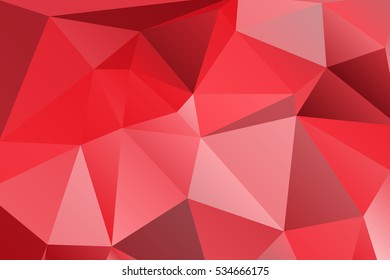 Red modern geometrical abstract background. Triangular backdrop. Bright wallpaper. geometric texture. colorful pattern. creative concept. vector illustration for booklet, cover, magazine, banner,