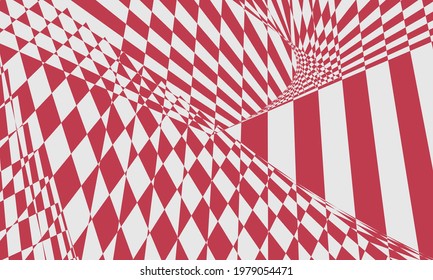 red modern op art style background incredible patterns creative design concept