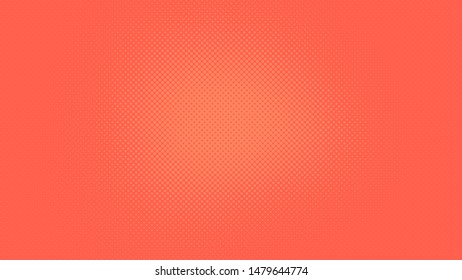 Red modern pop art background with halftone dots design