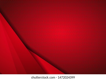 Red Modern Technology Design Background with dots Texture. abstract metallic red black frame layout design tech innovation concept background.