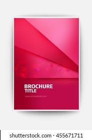 red Modern Vector abstract brochure / book / flyer design template business brochure flyer design layout template in A4 size, with blur red background, vector eps10.

