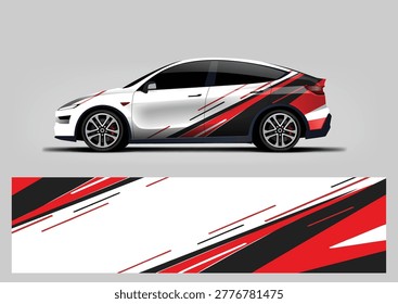 red modern vector background for decal or wrap car design