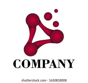 Red Molecular es un diseño de logotipo adecuado para todos los negocios